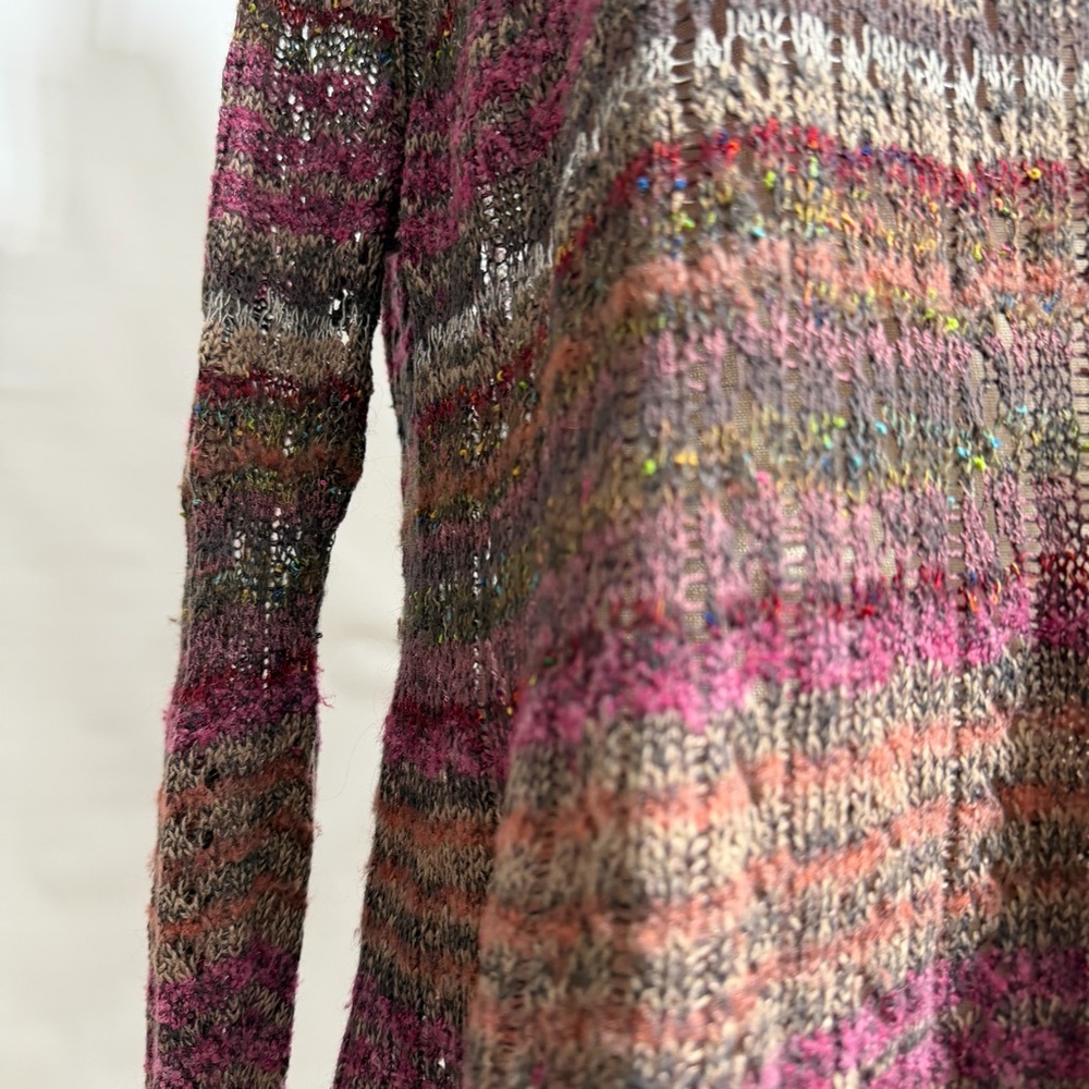 Free People โข Lost In The Forest Pullover Sweater Faded Rose S ASO Violet Harmon - Picture 9 of 10